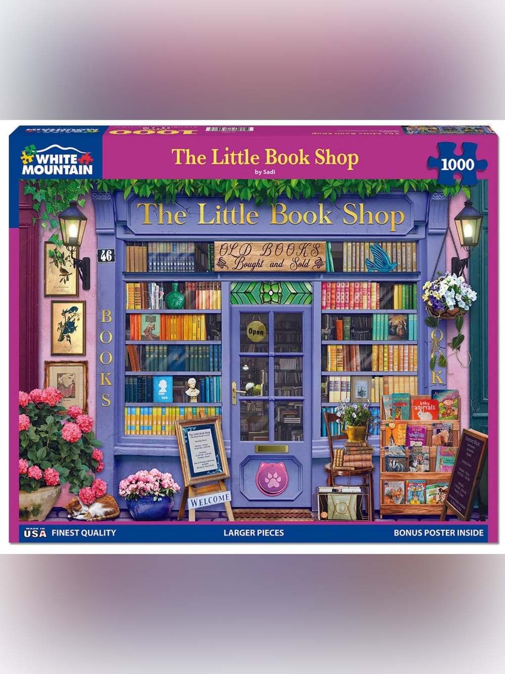 Puzzle The Little Book Shop White Mountain 1000 pieces
